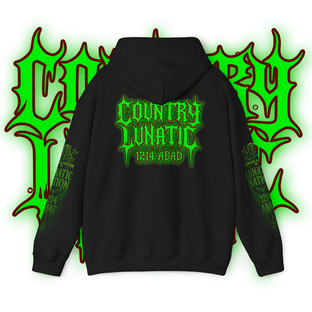 Hooded Sweatshirt - Love It or Hate It Lunatic Nation Design