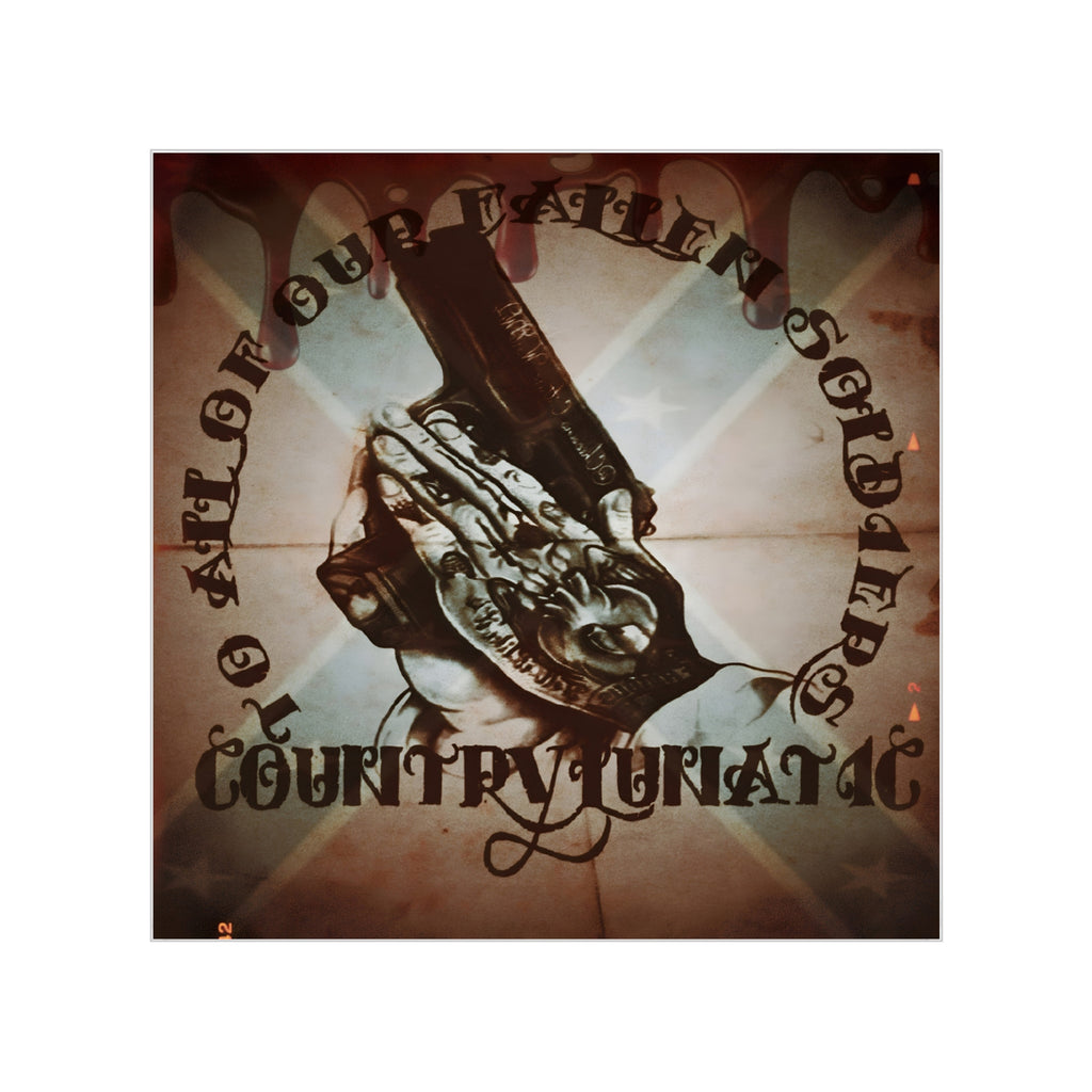Country Fanatic Transparent Outdoor Sticker - Ideal for Car, Gear, and Celebrations