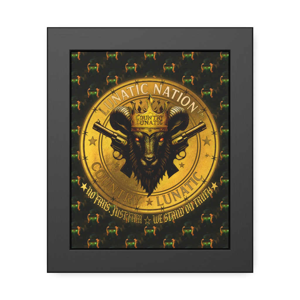 Framed Poster - Lunatic Nation Logo Photo