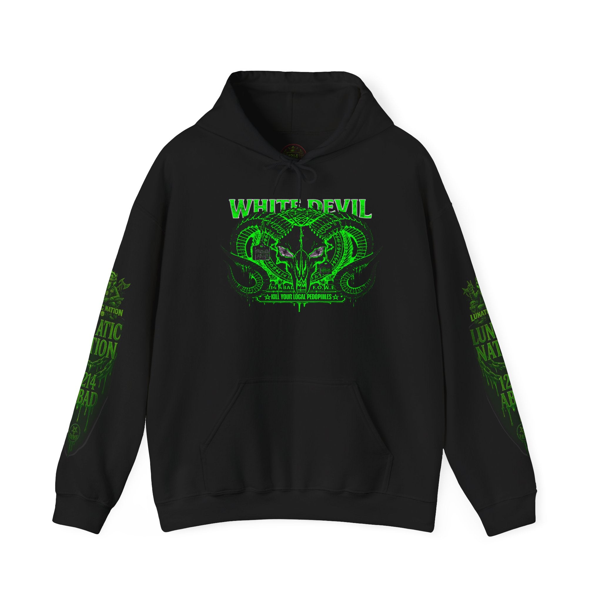 Hooded Sweatshirt Zero Tolerance 1214 ABAD Lunatic Nation Design
