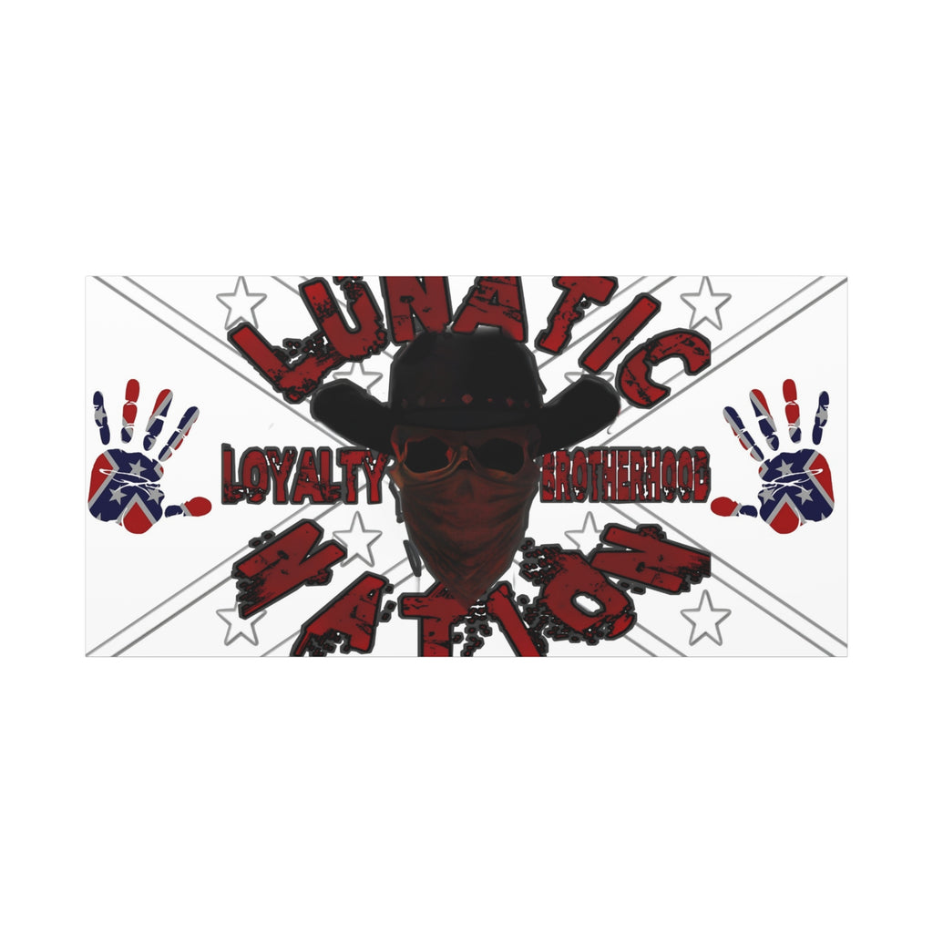 Country Lunatic Canvas Wall Art – Loyalty & Brotherhood Decor for Country Fans