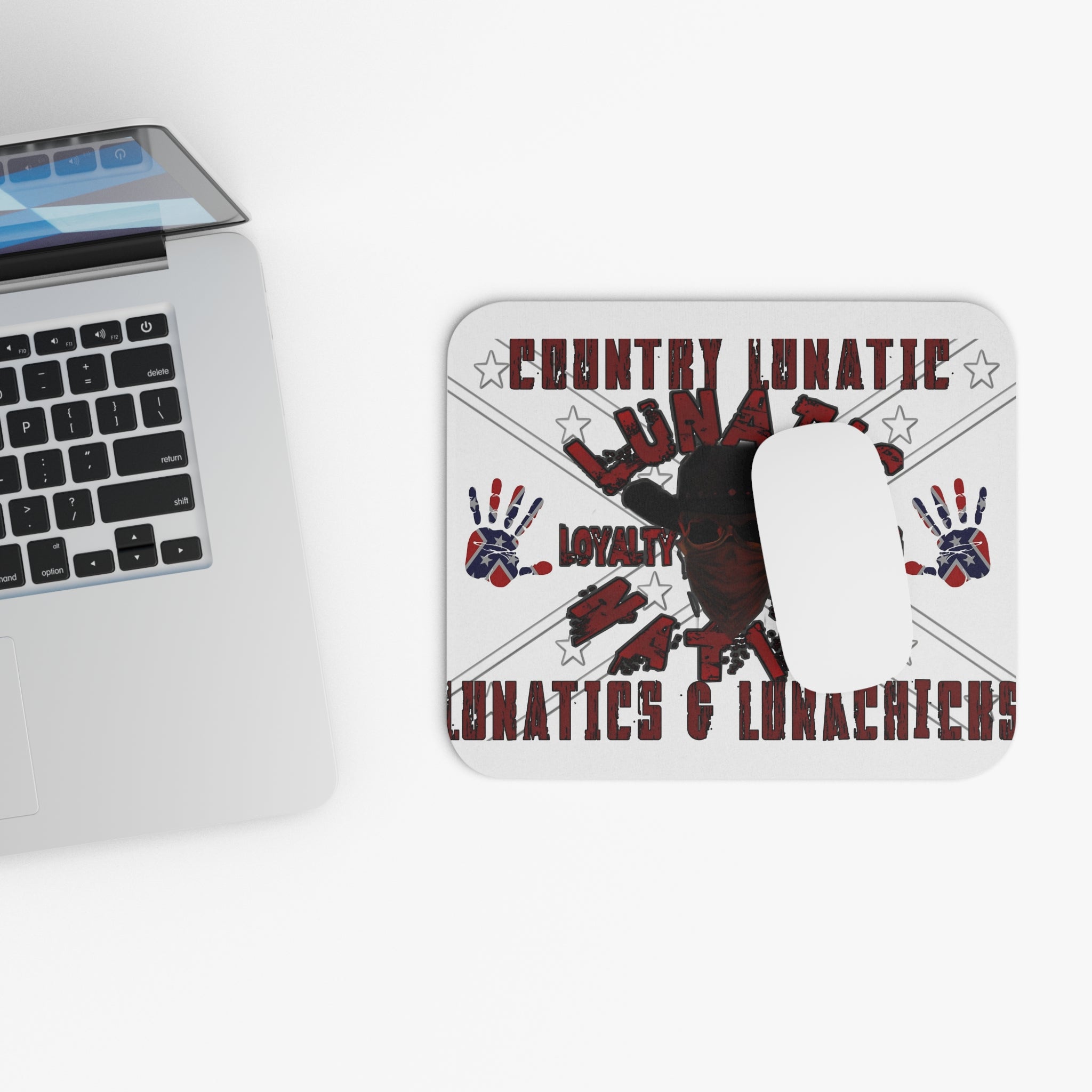 Mouse Pad: Lunatic Nation Flag Design