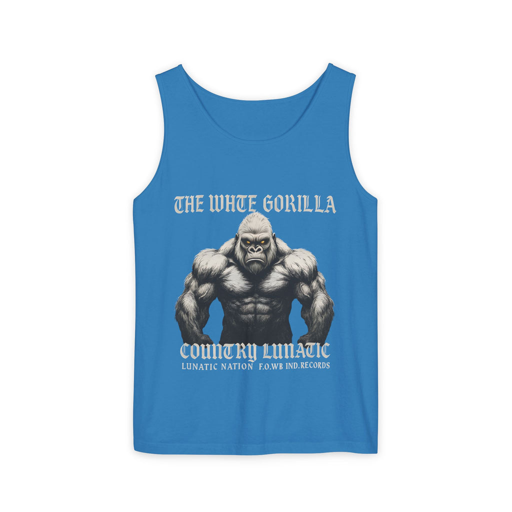 Tank Top White Gorilla Wife Beater Tank Unisex Garment-Dyed Collection