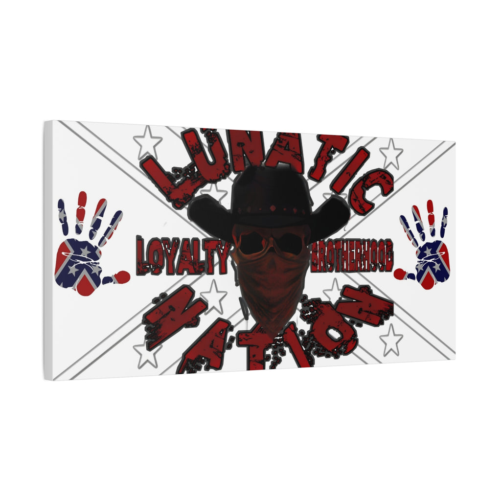 Country Lunatic Canvas Wall Art – Loyalty & Brotherhood Decor for Country Fans