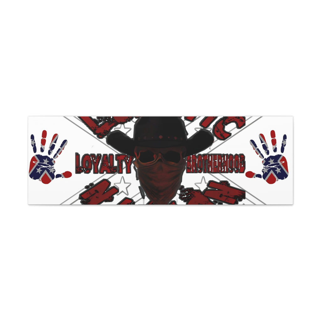 Country Lunatic Canvas Wall Art – Loyalty & Brotherhood Decor for Country Fans