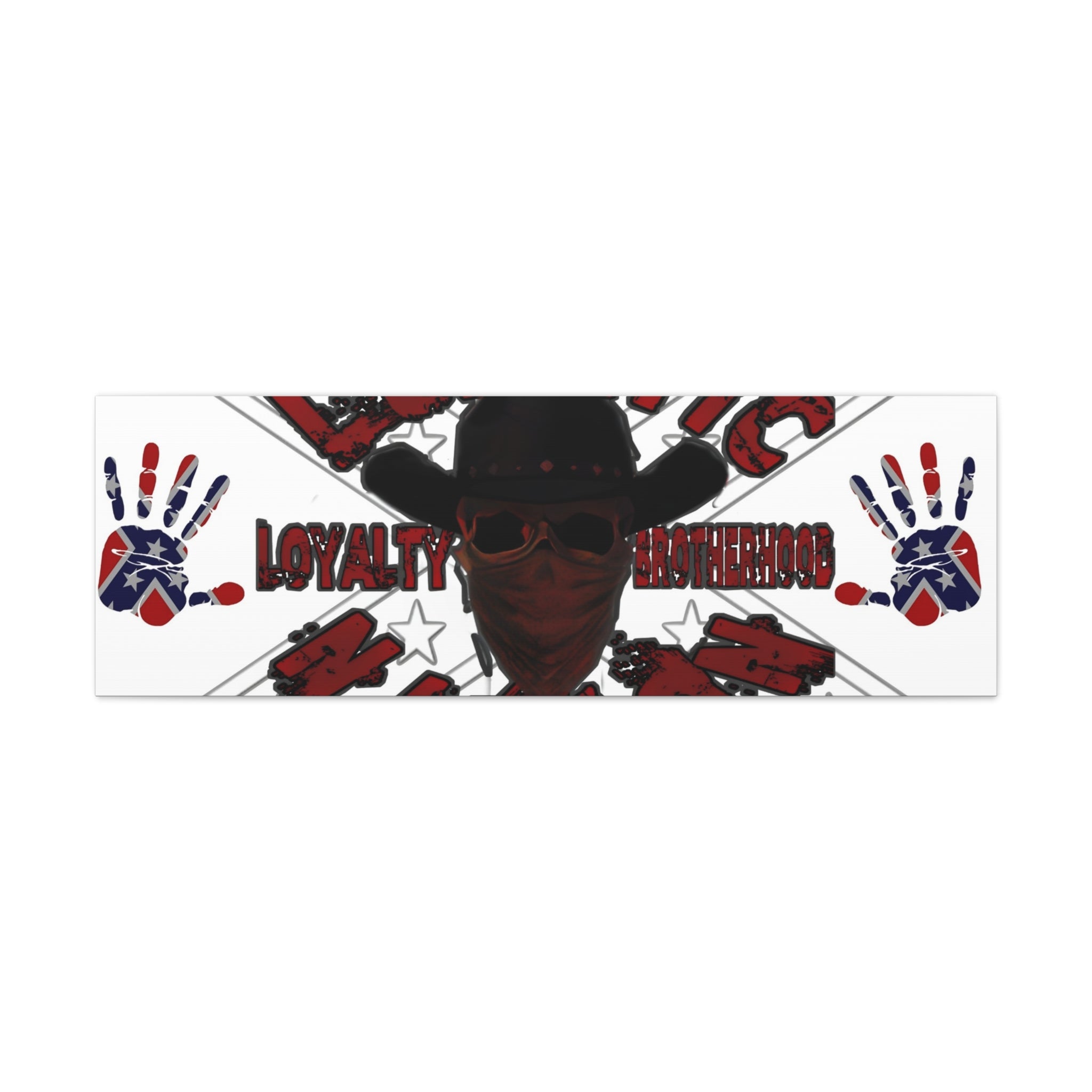 Country Lunatic Canvas Wall Art – Loyalty & Brotherhood Decor for Country Fans