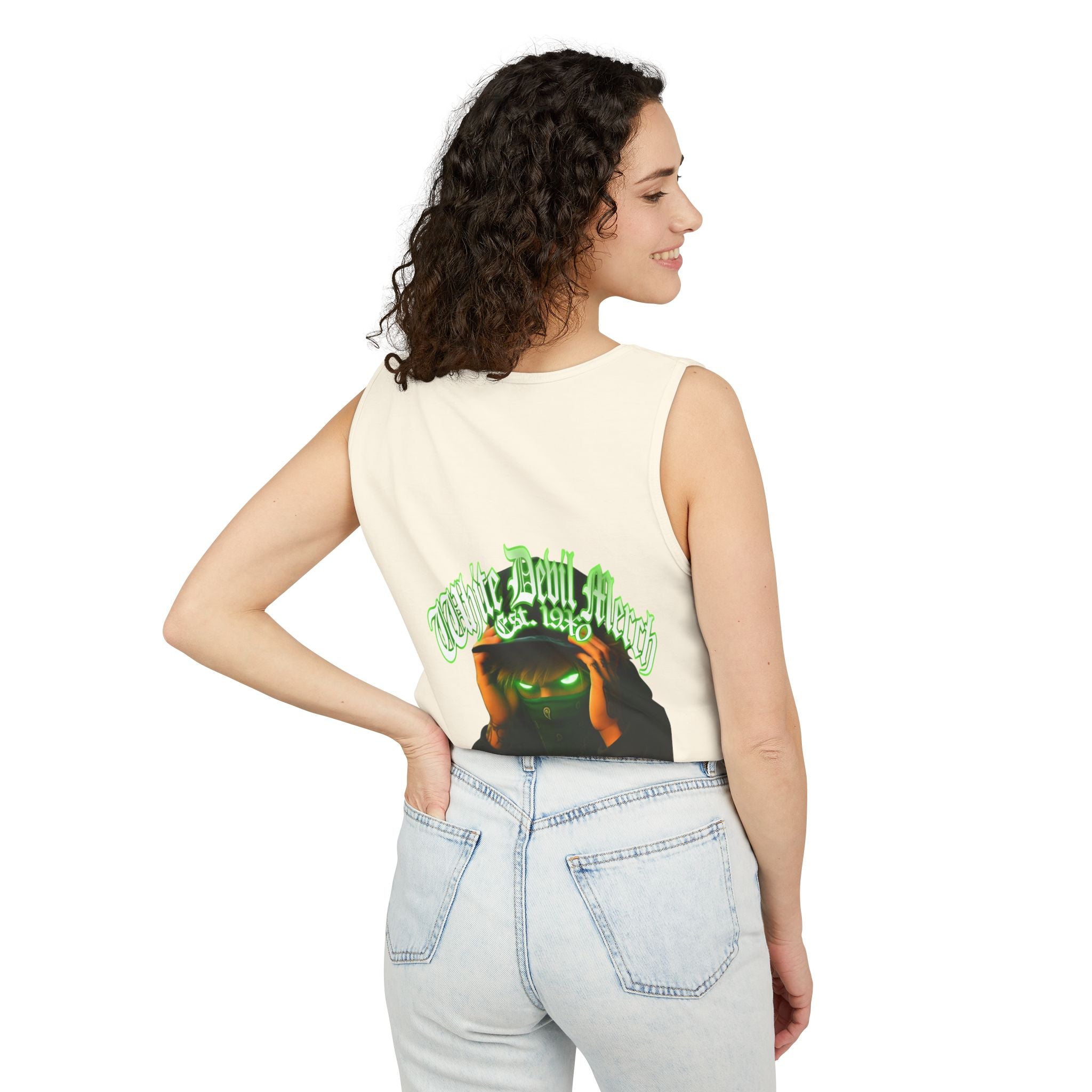 Tank Top White Gorilla Wife Beater Tank Unisex Garment-Dyed Collection