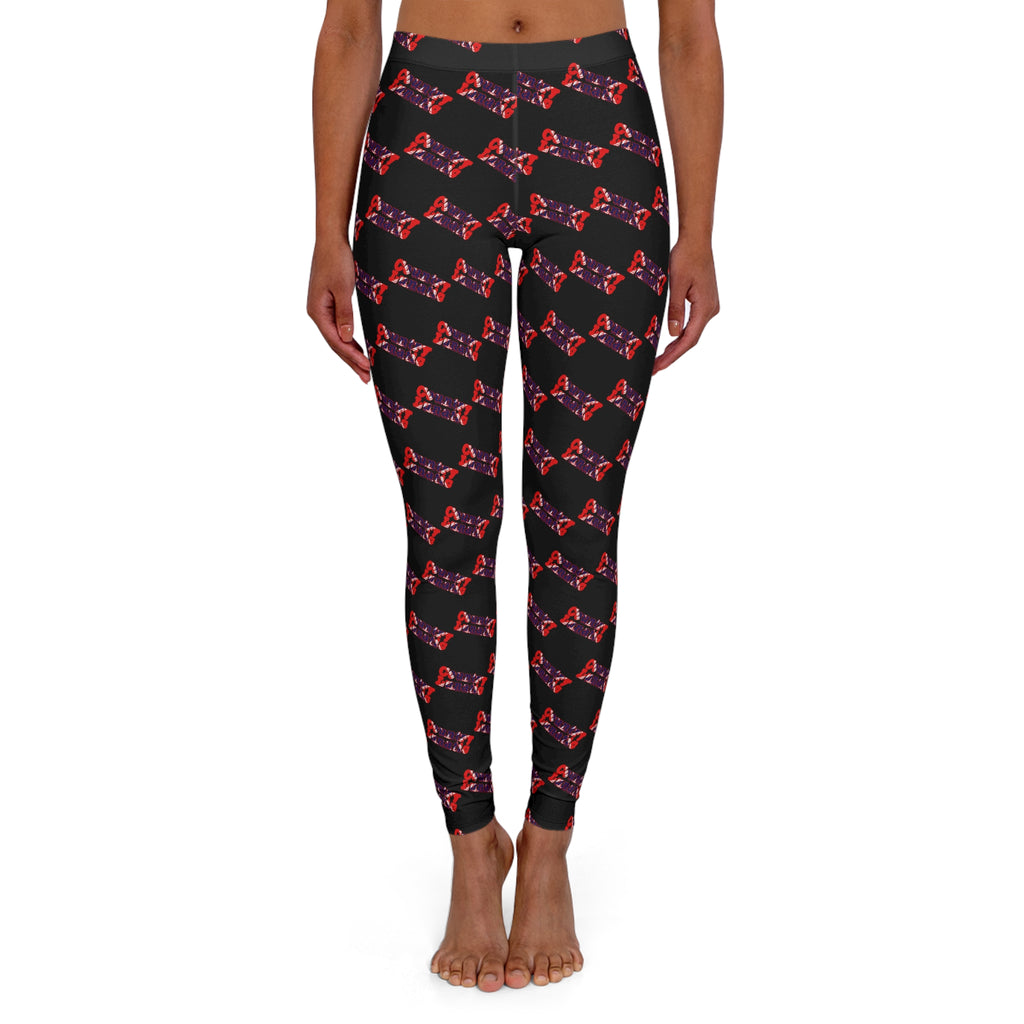 Leggings Lunatic Country Female Hand Print Design Women's Casual Spandex Leggings