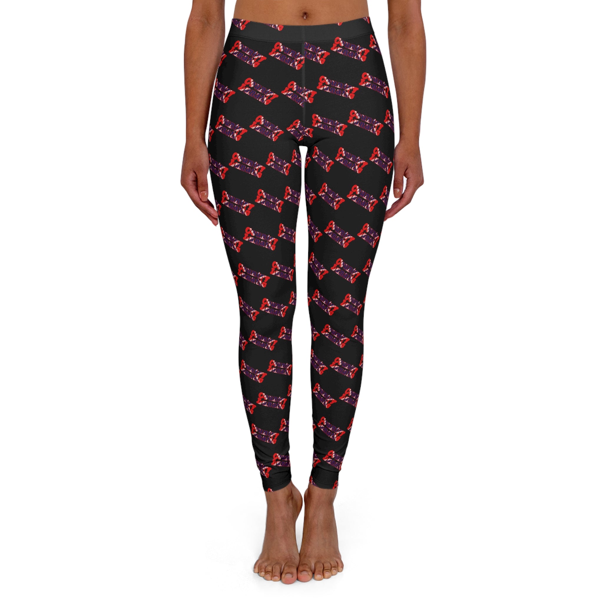 Leggings Lunatic Country Female Hand Print Design Women's Casual Spandex Leggings