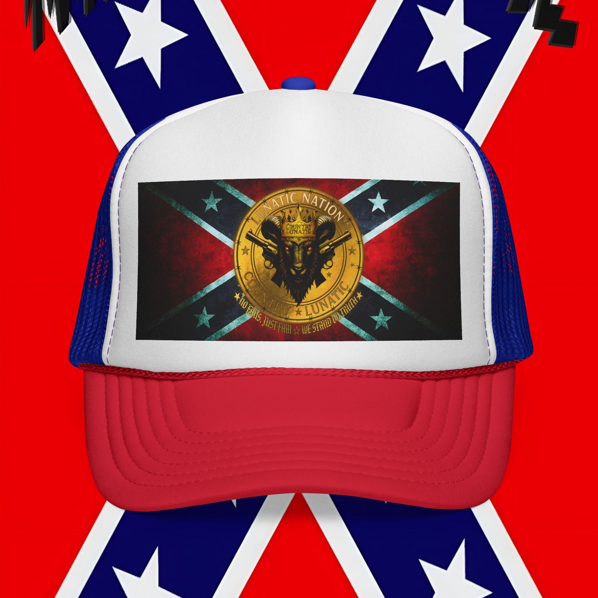 Trucker Cap - Rebel Flag New Logo Design