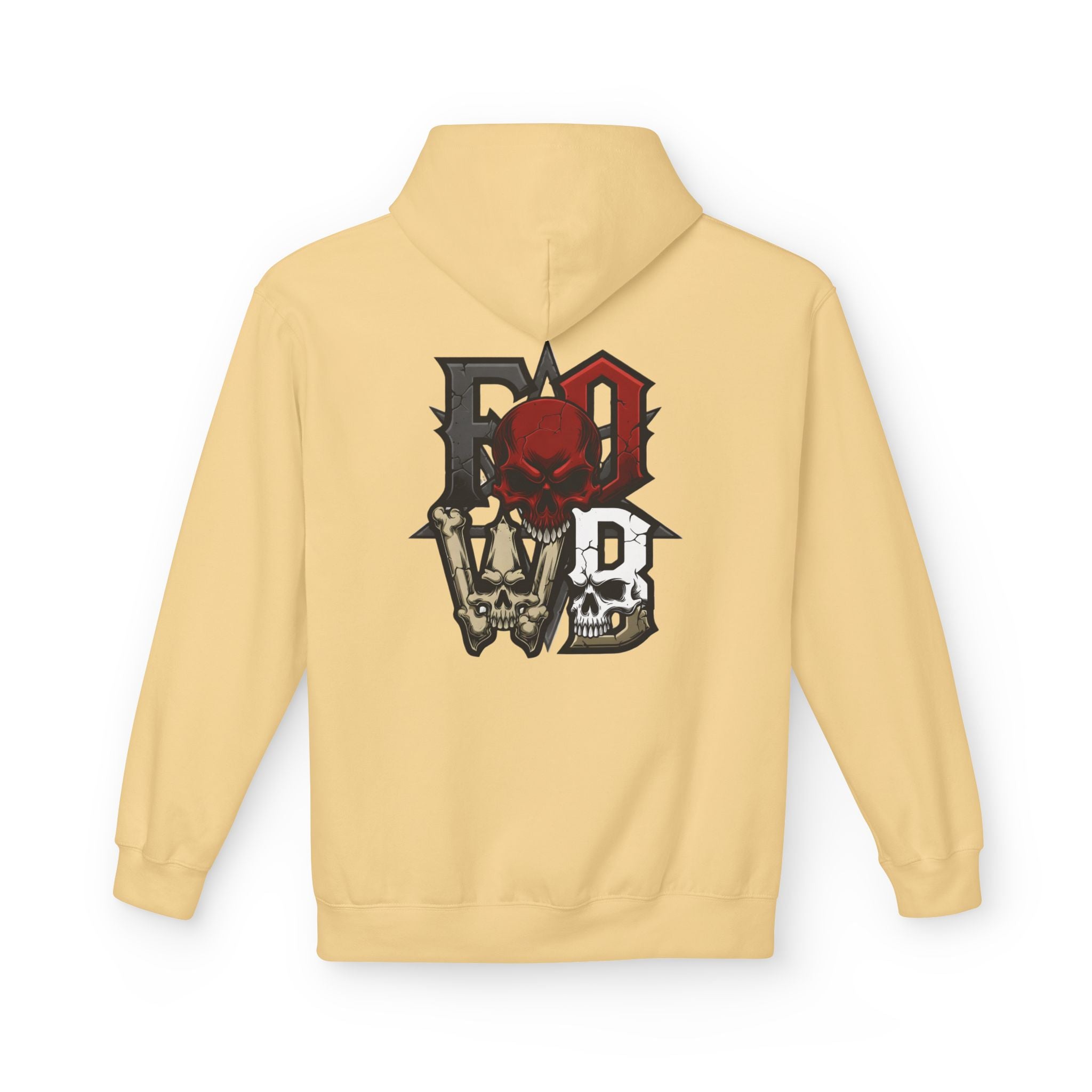 F.O.W.B. Back Art Hoodie — Graphic Midweight Fleece Sweatshirt