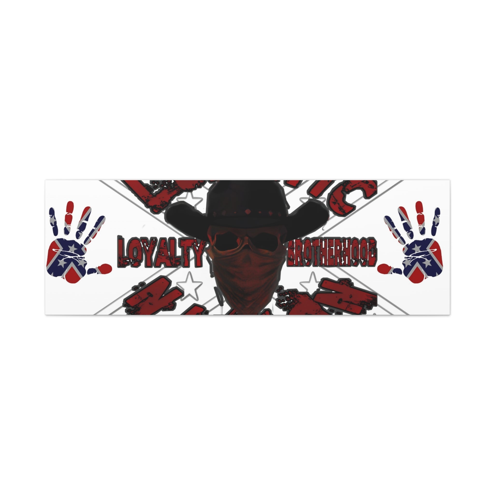 Country Lunatic Canvas Wall Art – Loyalty & Brotherhood Decor for Country Fans