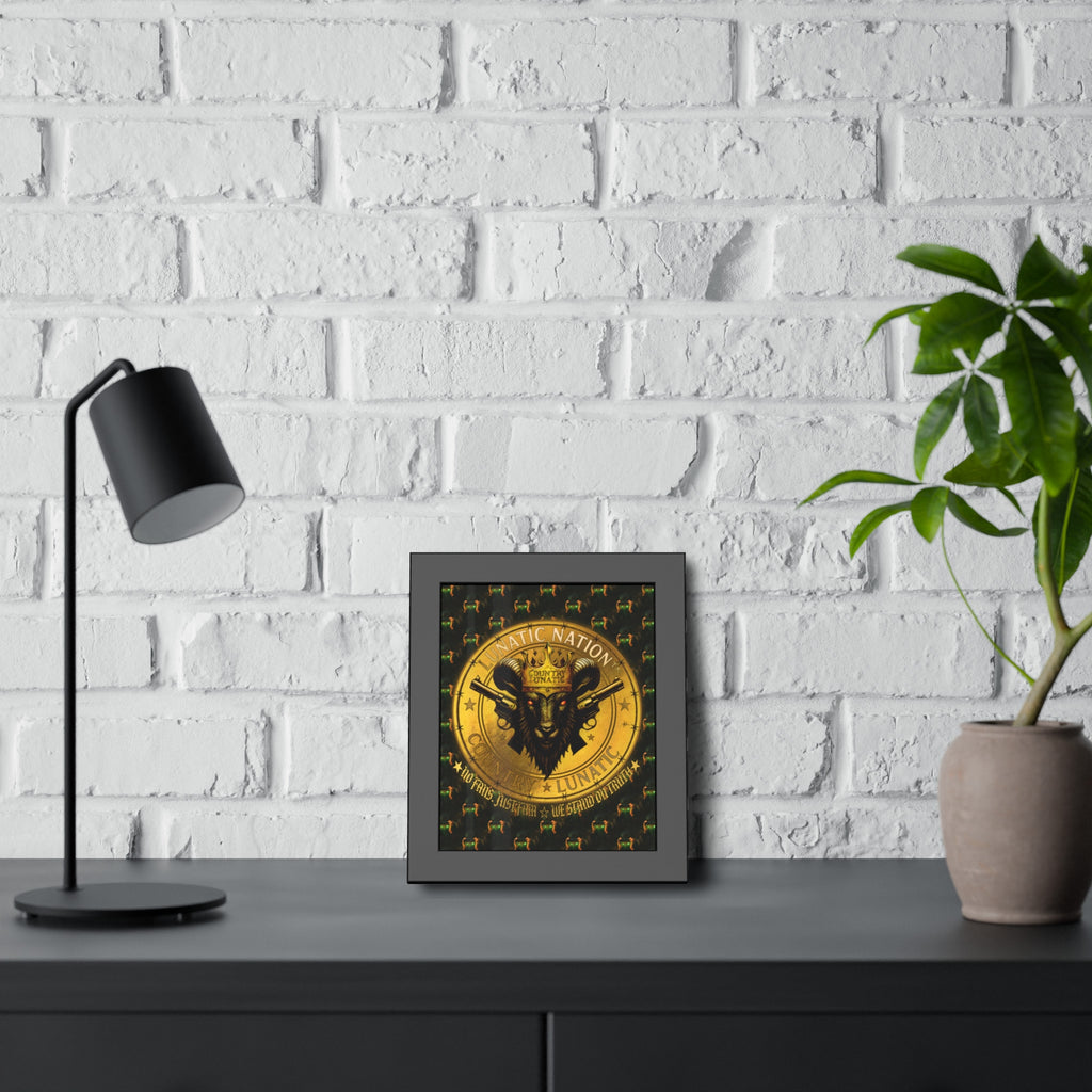 Framed Poster - Lunatic Nation Logo Photo