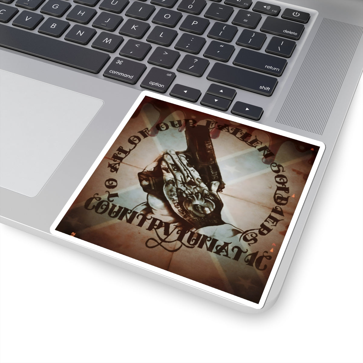 Stickers - Falling Outlaw Anthem Logo Country Lunatic Design