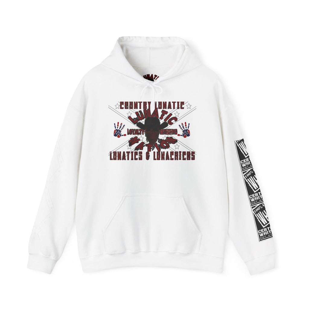 Country Lunatic Unisex Heavy Blend™ Hooded Sweatshirt - Unique Graphic Design