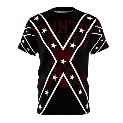 Copy of Copy of T-Shirt - Country Lunatic MAGA REBEL Tee with Confederate Flag Design