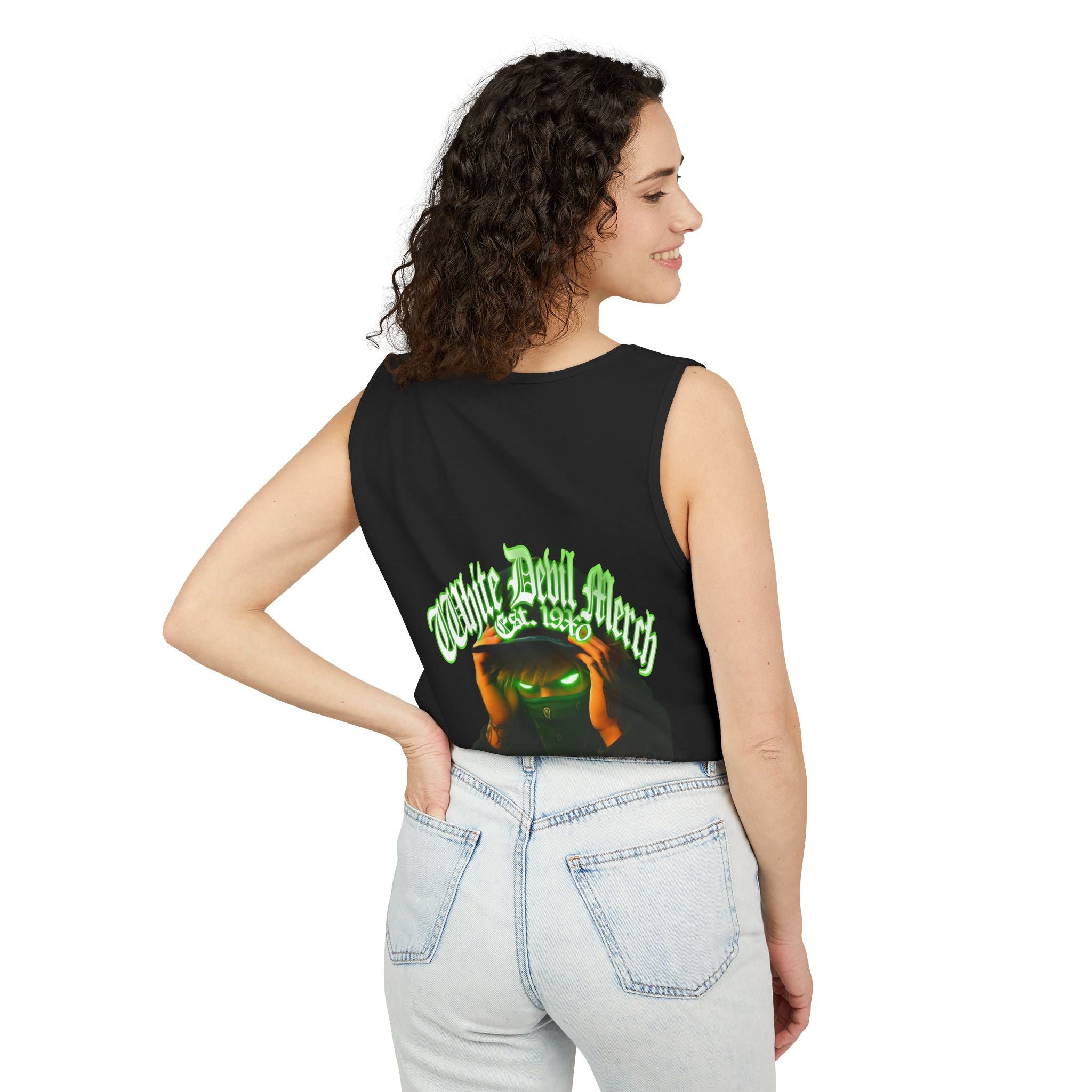 Tank Top White Gorilla Wife Beater Tank Unisex Garment-Dyed Collection