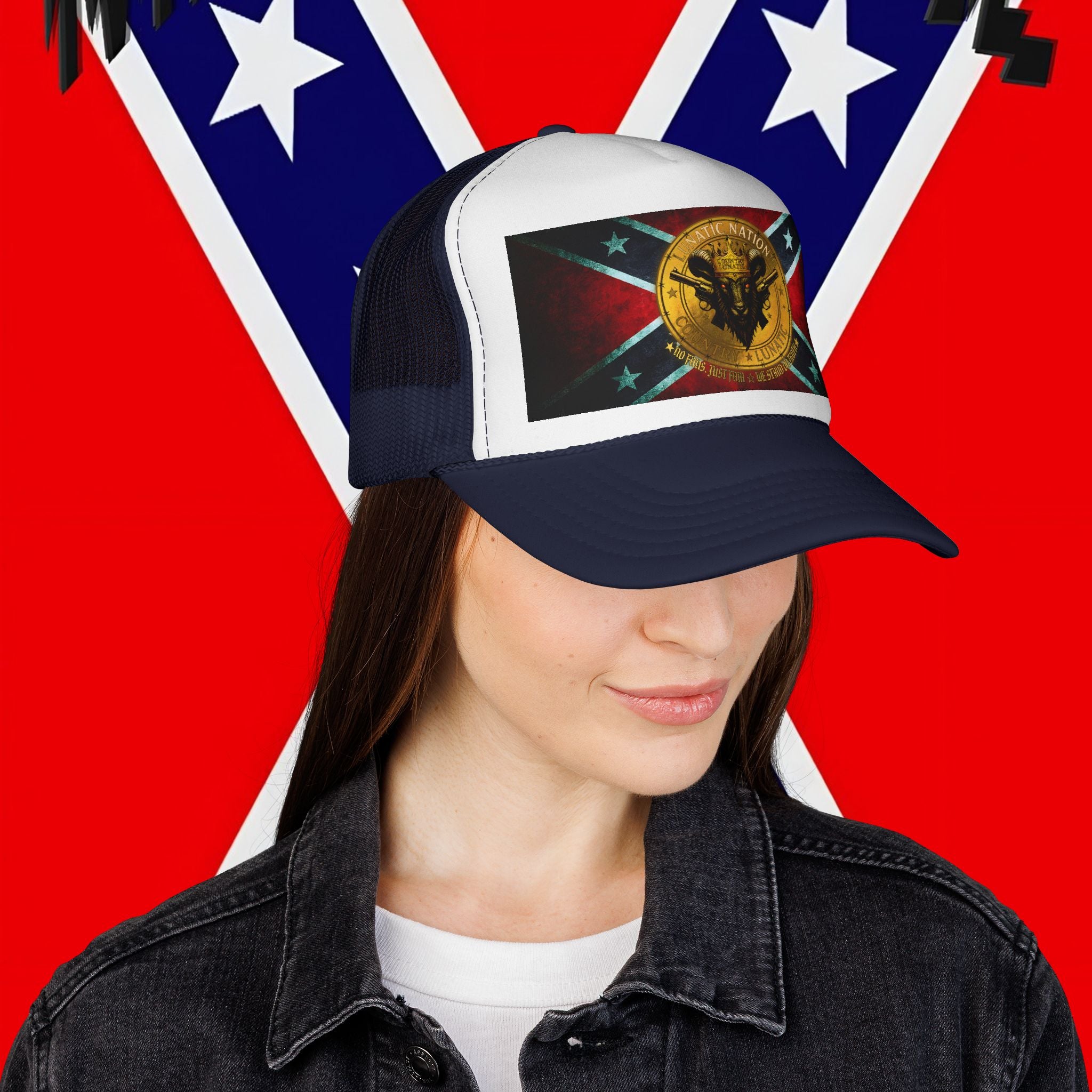 Trucker Cap - Rebel Flag New Logo Design