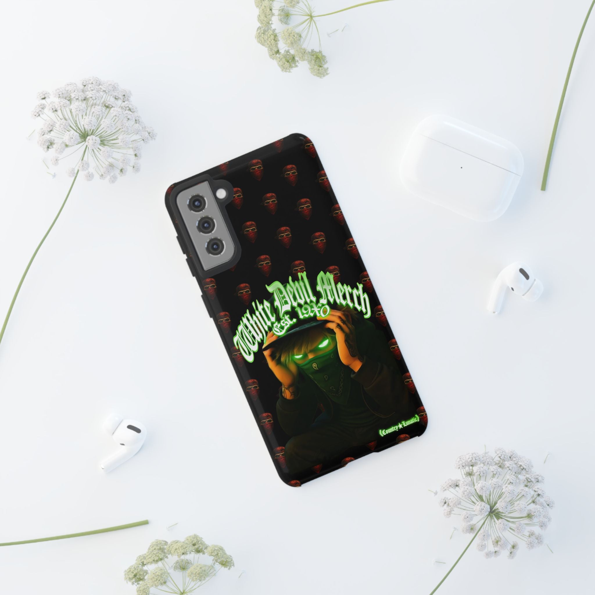 Phone Cases - White Devil Merch Collection for iPhones and Google Phones