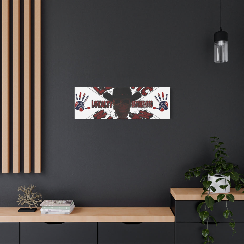 Country Lunatic Canvas Wall Art – Loyalty & Brotherhood Decor for Country Fans