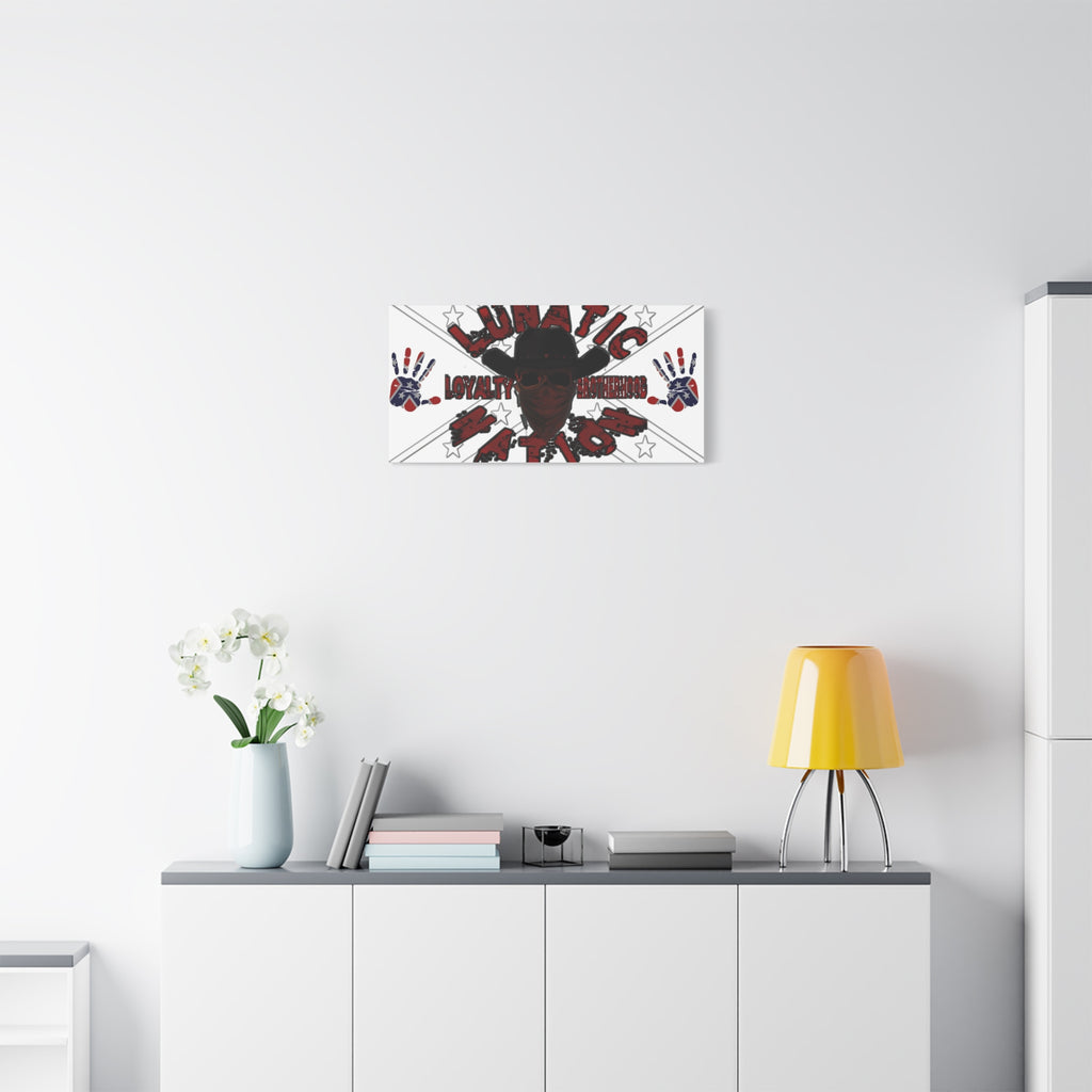 Country Lunatic Canvas Wall Art – Loyalty & Brotherhood Decor for Country Fans