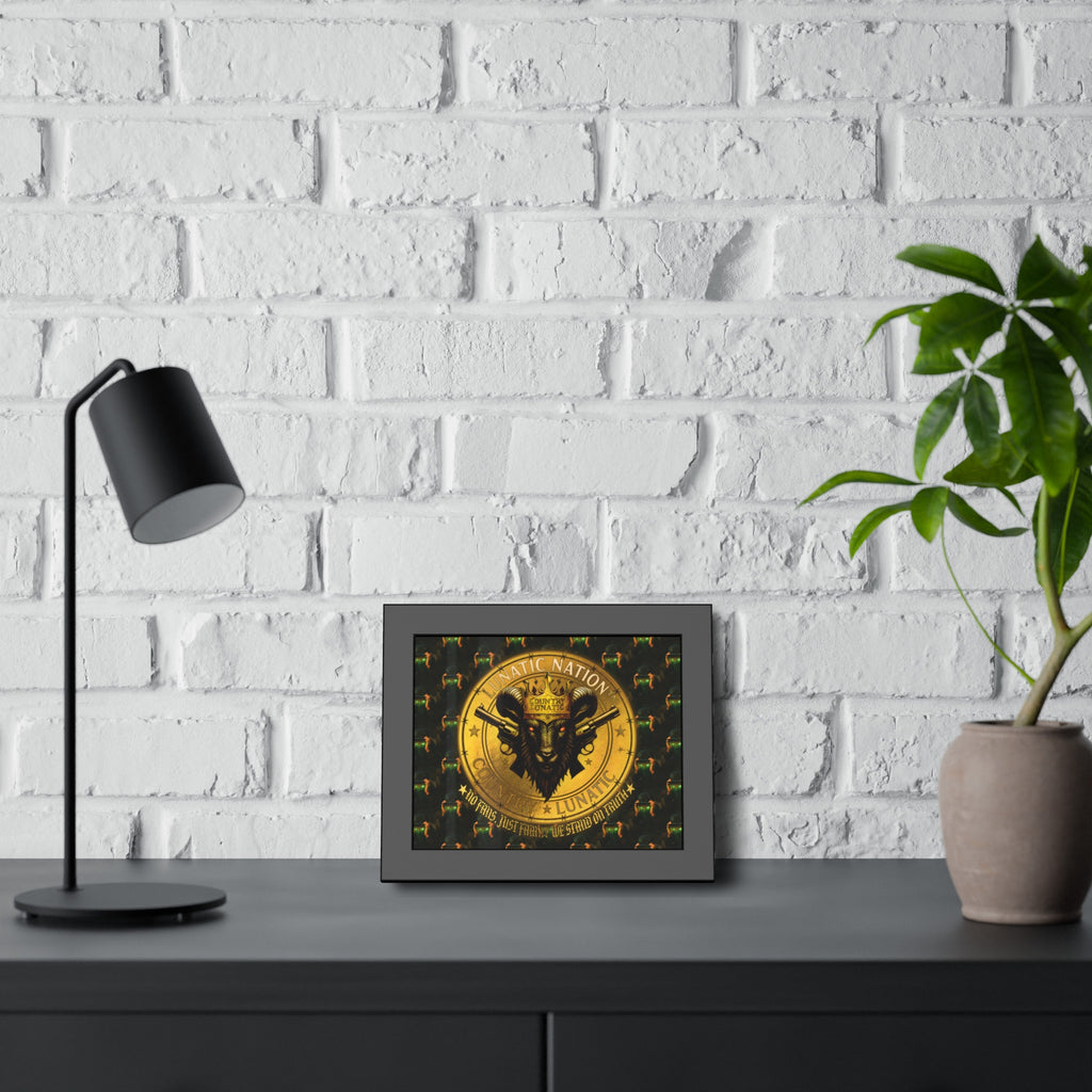 Framed Poster - Lunatic Nation Logo Photo