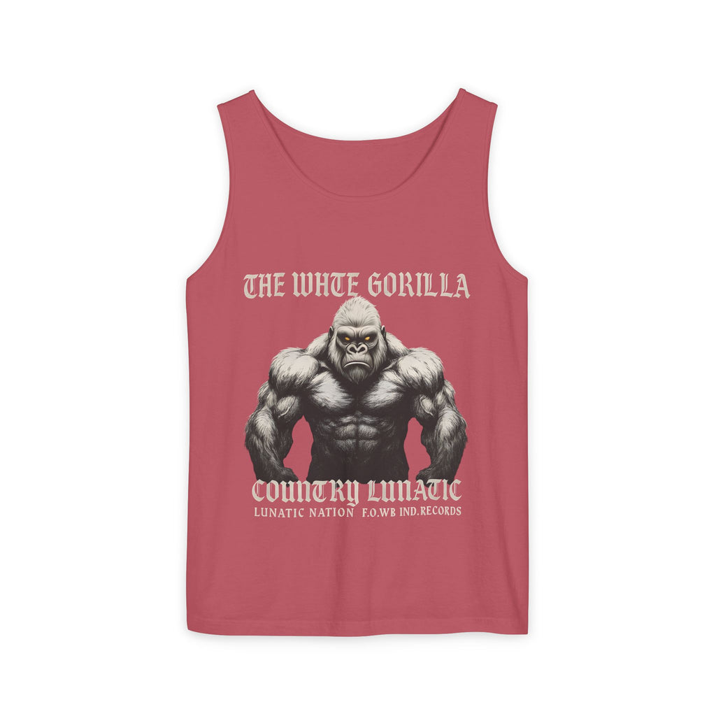 Tank Top White Gorilla Wife Beater Tank Unisex Garment-Dyed Collection