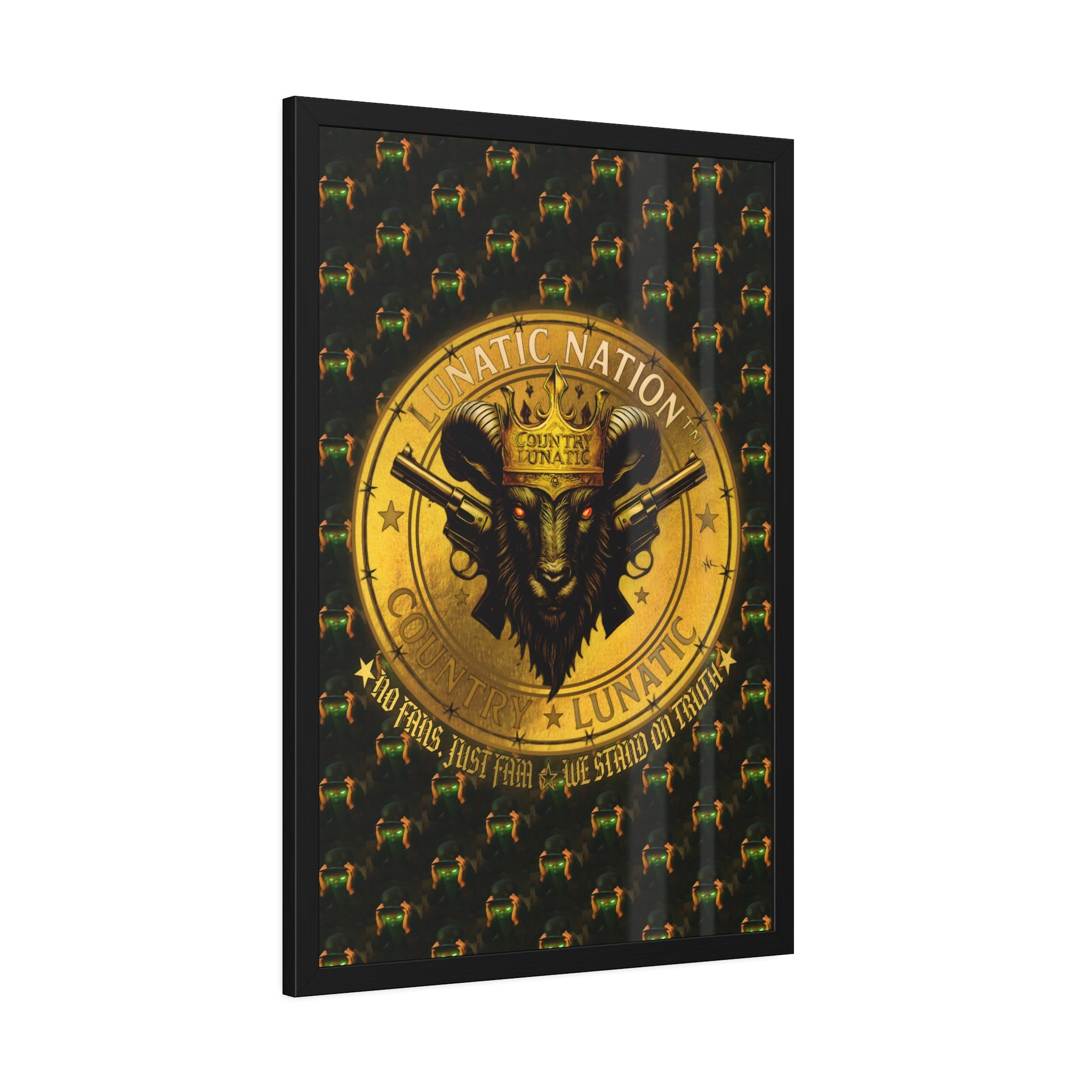 Framed Poster - Lunatic Nation Logo Photo