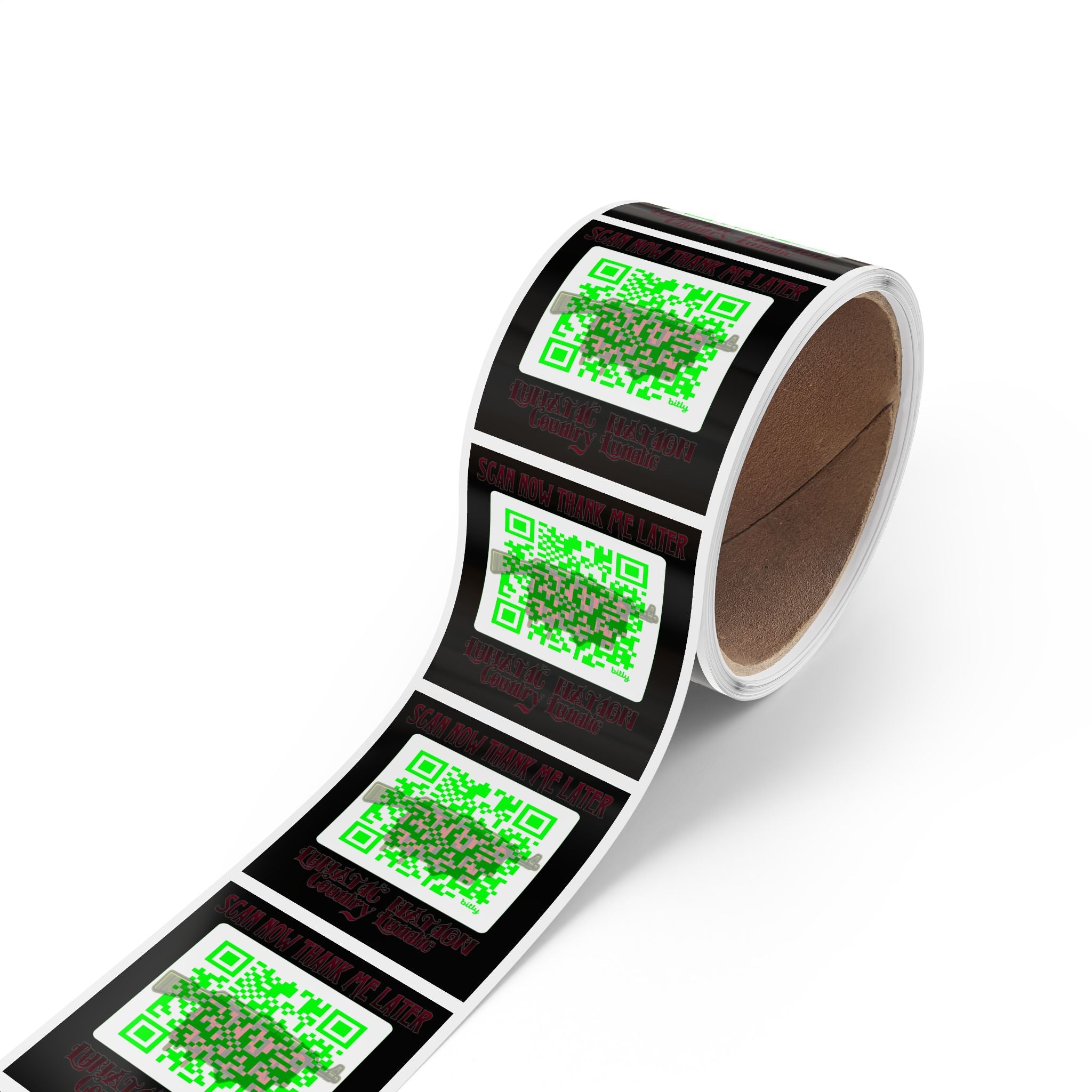 Country Lunatics QR Stickers for Real Support