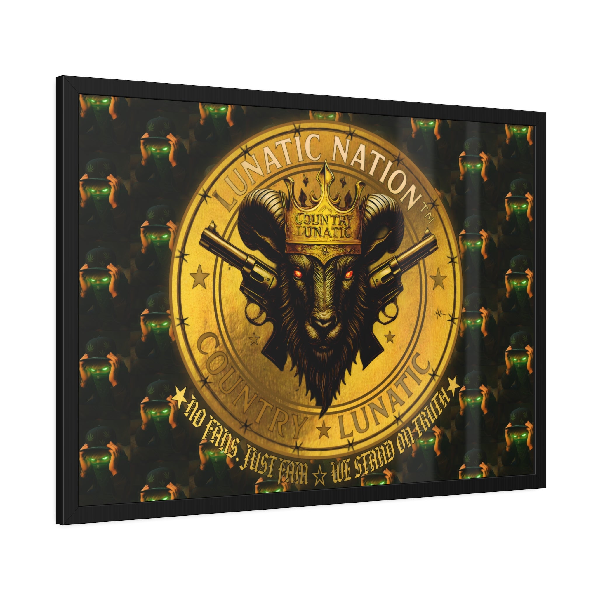Framed Poster - Lunatic Nation Logo Photo