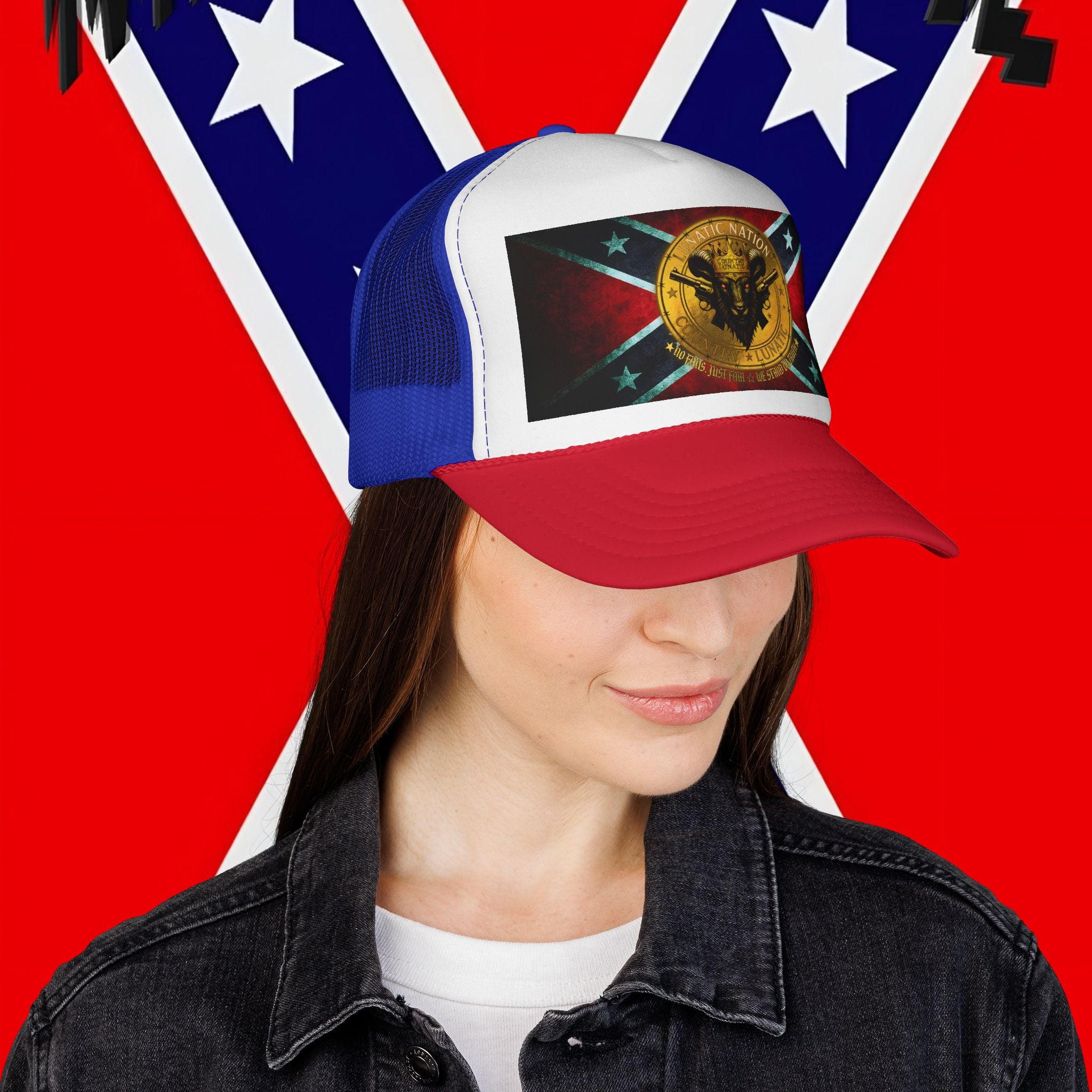 Trucker Cap - Rebel Flag New Logo Design