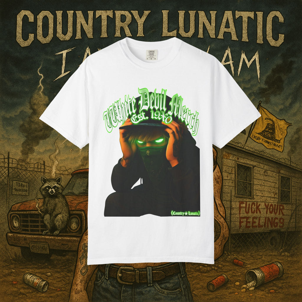 Country Lunatic Unisex Garment-Dyed T-shirt - Lunatic Nation Graphic Tee