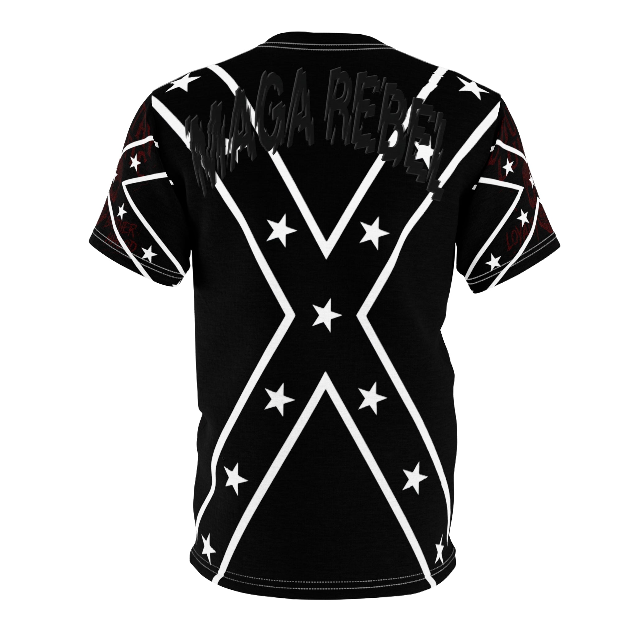 Copy of Copy of T-Shirt - Country Lunatic MAGA REBEL Tee with Confederate Flag Design