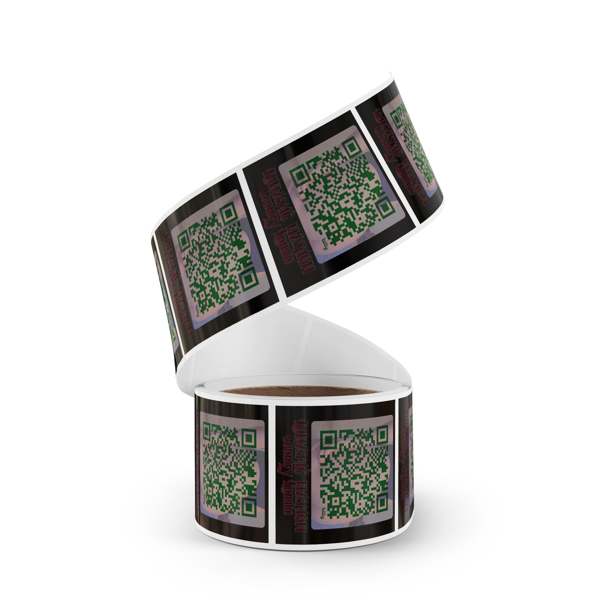 Sticker Rolls - Country Lunatics QR Stickers for Real Support