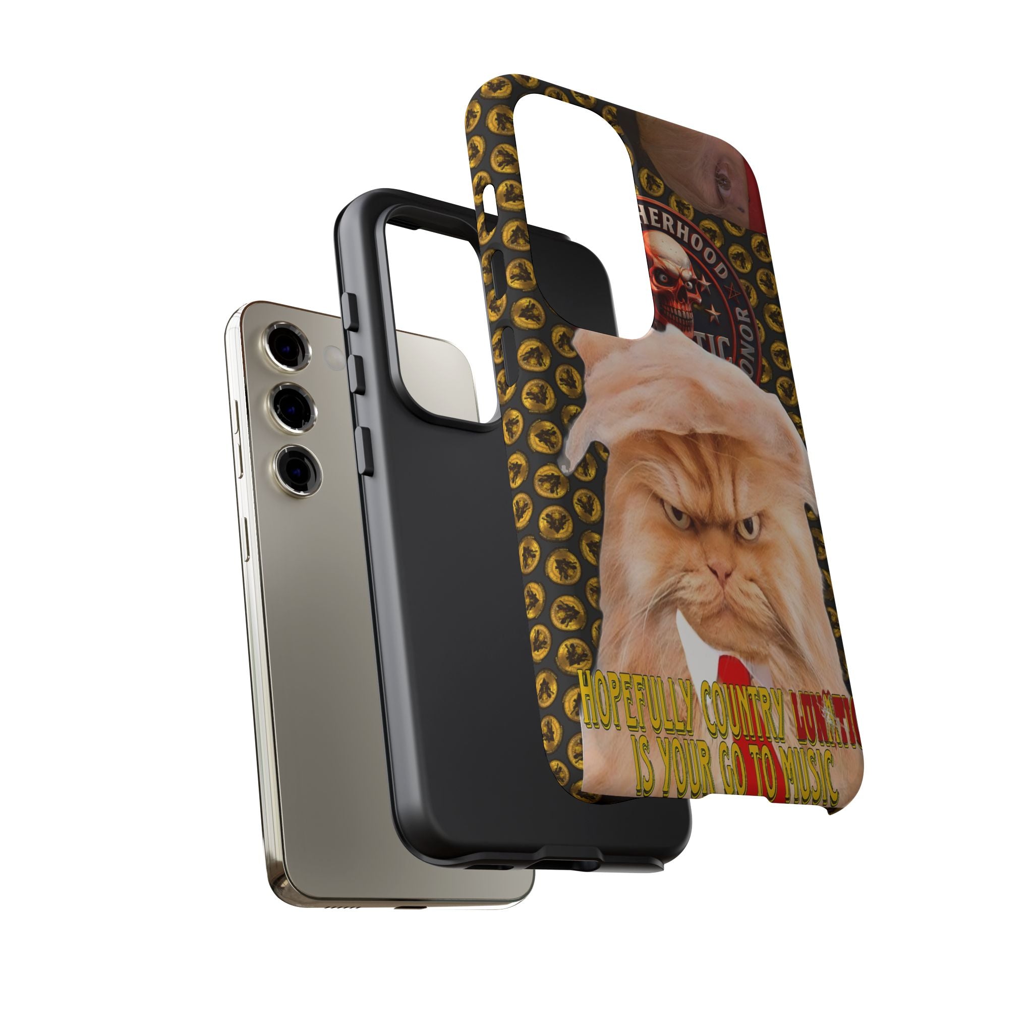 Phone Case - Kitty Country Lunatic Music Lover