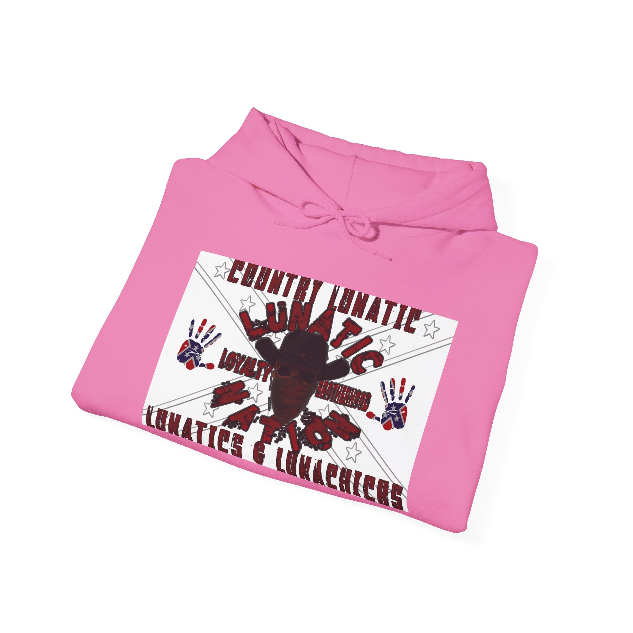 Country Lunatic Unisex Heavy Blend™ Hooded Sweatshirt - Unique Graphic Design