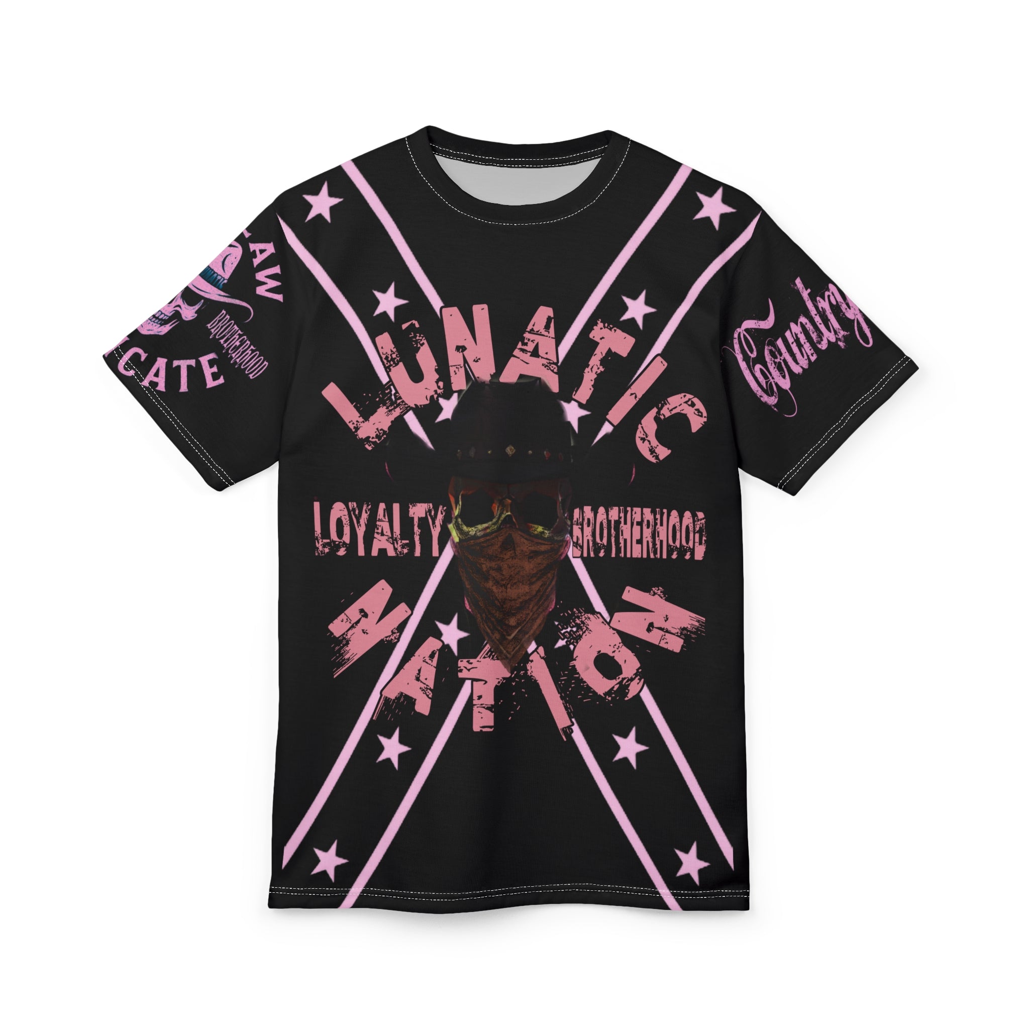 Country Lunatic Tee - Pink Logo Shirt for Pretty Girls