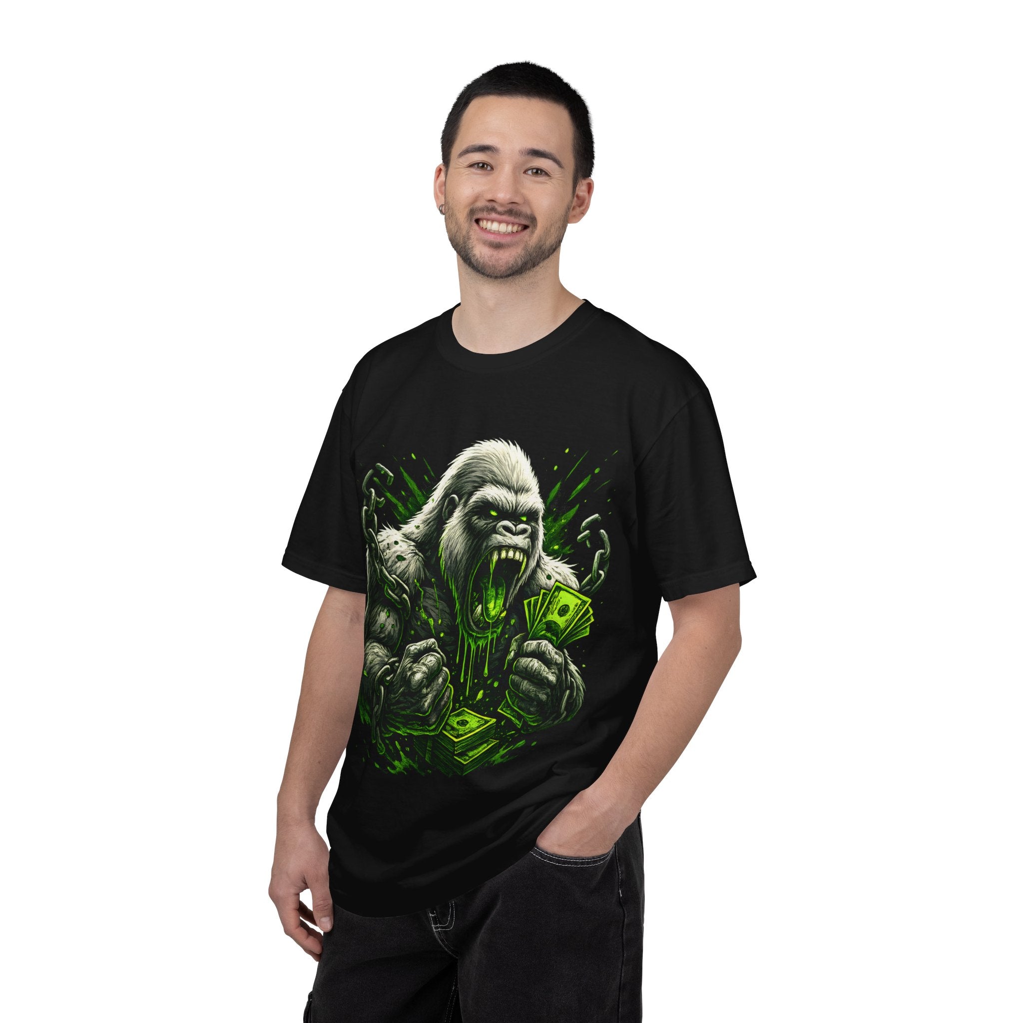 Garment-Dyed T-shirt - Country Lunatic White Gorilla 420 Edition