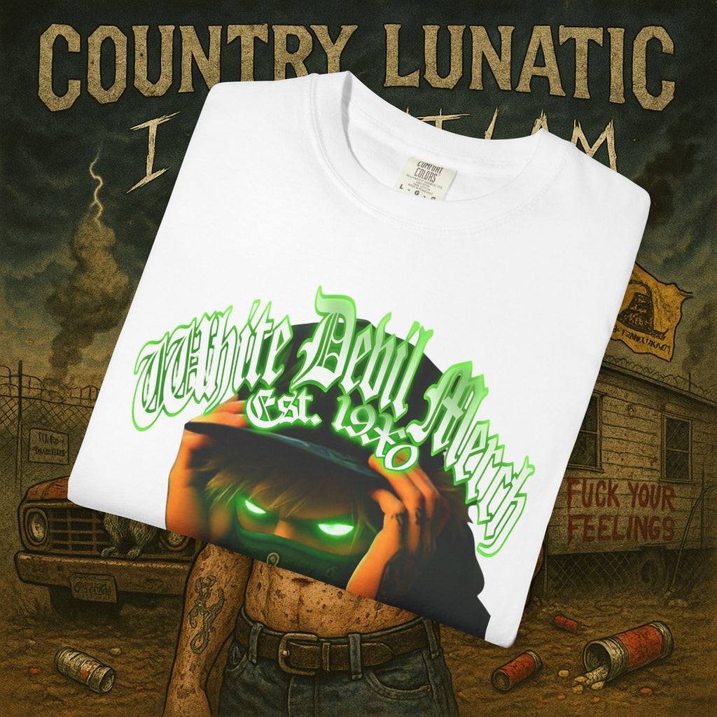 Country Lunatic Unisex Garment-Dyed T-shirt - Lunatic Nation Graphic Tee