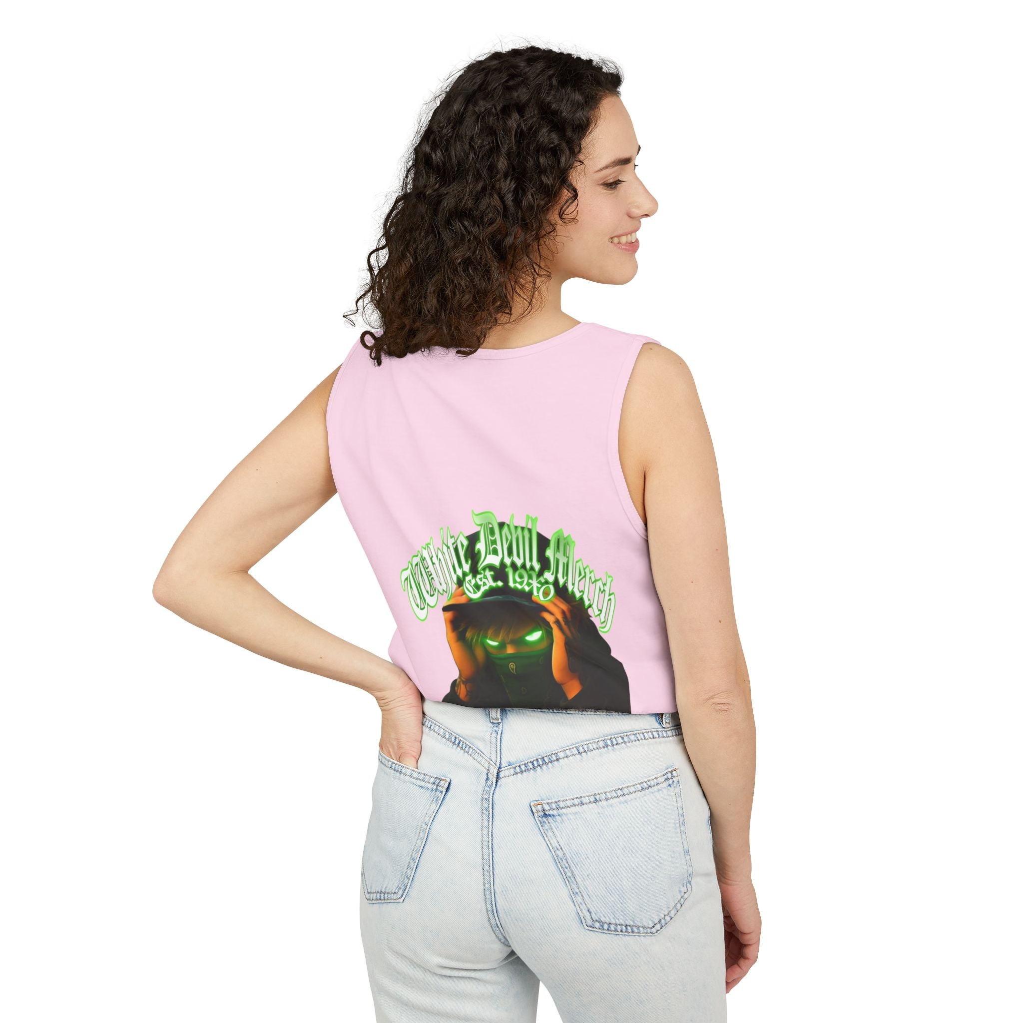 Tank Top White Gorilla Wife Beater Tank Unisex Garment-Dyed Collection