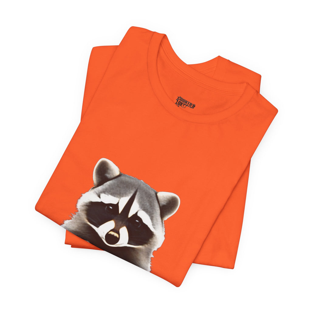 Country Lunatic Racoon Tee — 'F.C.W.B' Muscle Car Graphic Shirt