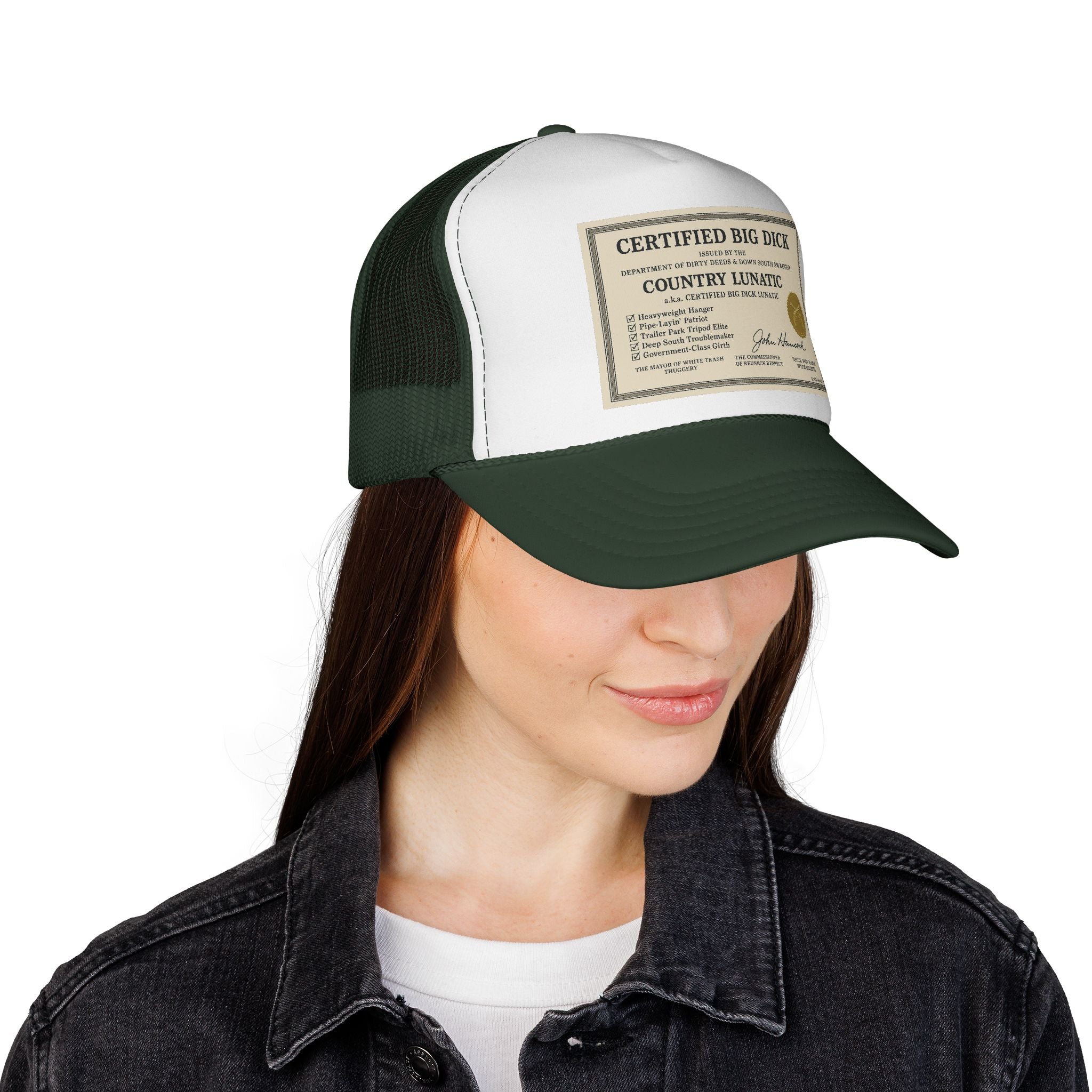 Trucker Cap - Certified Big Di*k - Country Lunatic Design