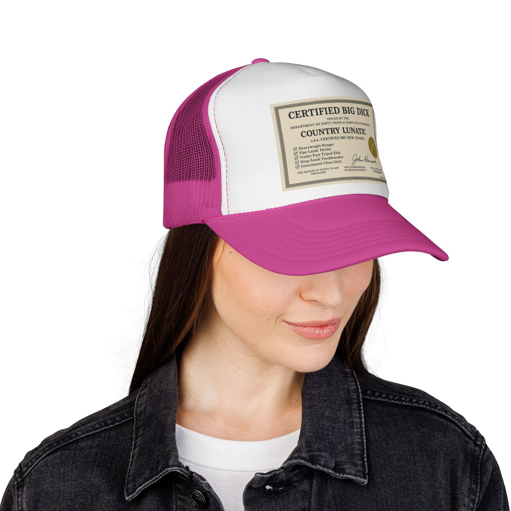 Trucker Cap - Certified Big Di*k - Country Lunatic Design
