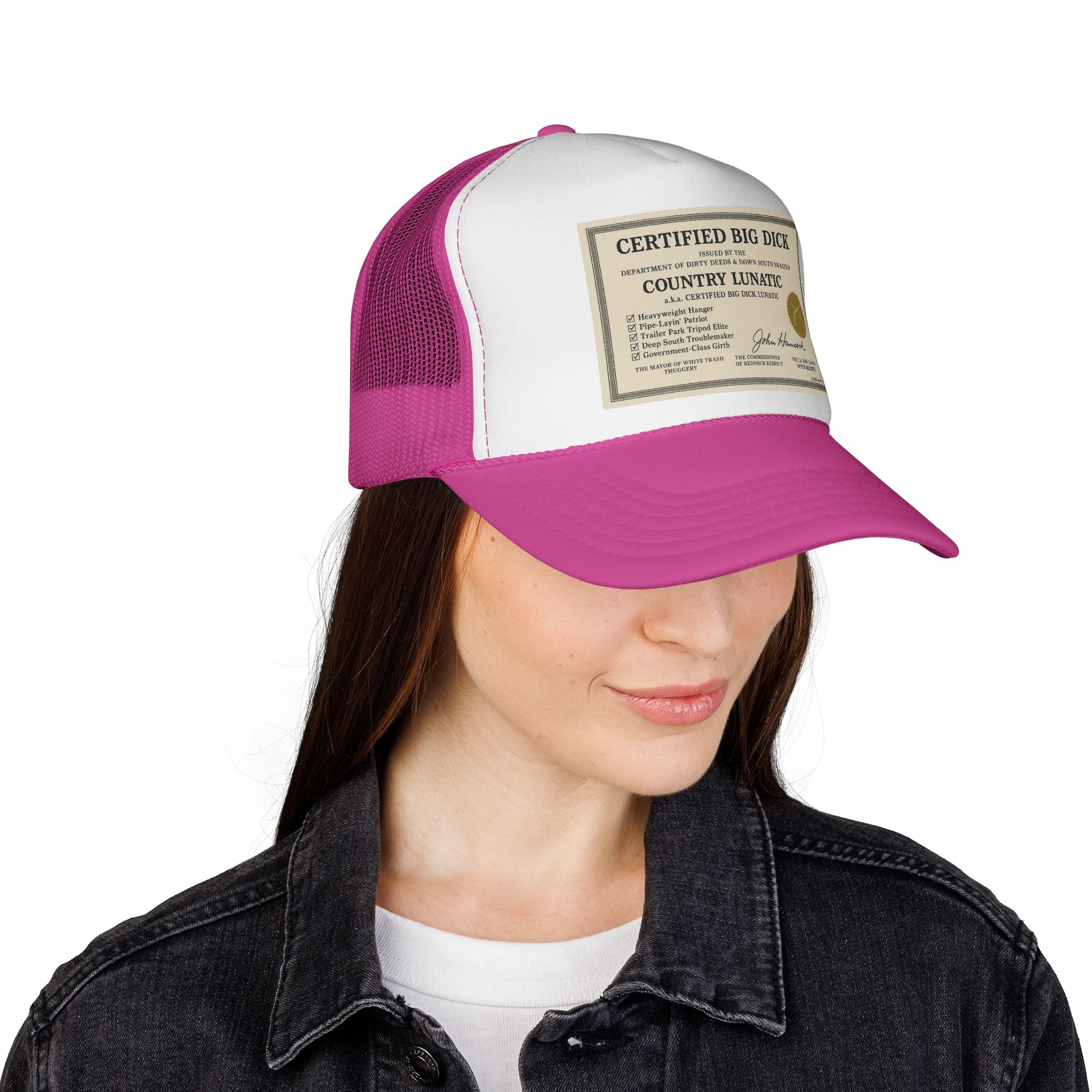 Trucker Cap - Certified Big Di*k - Country Lunatic Design
