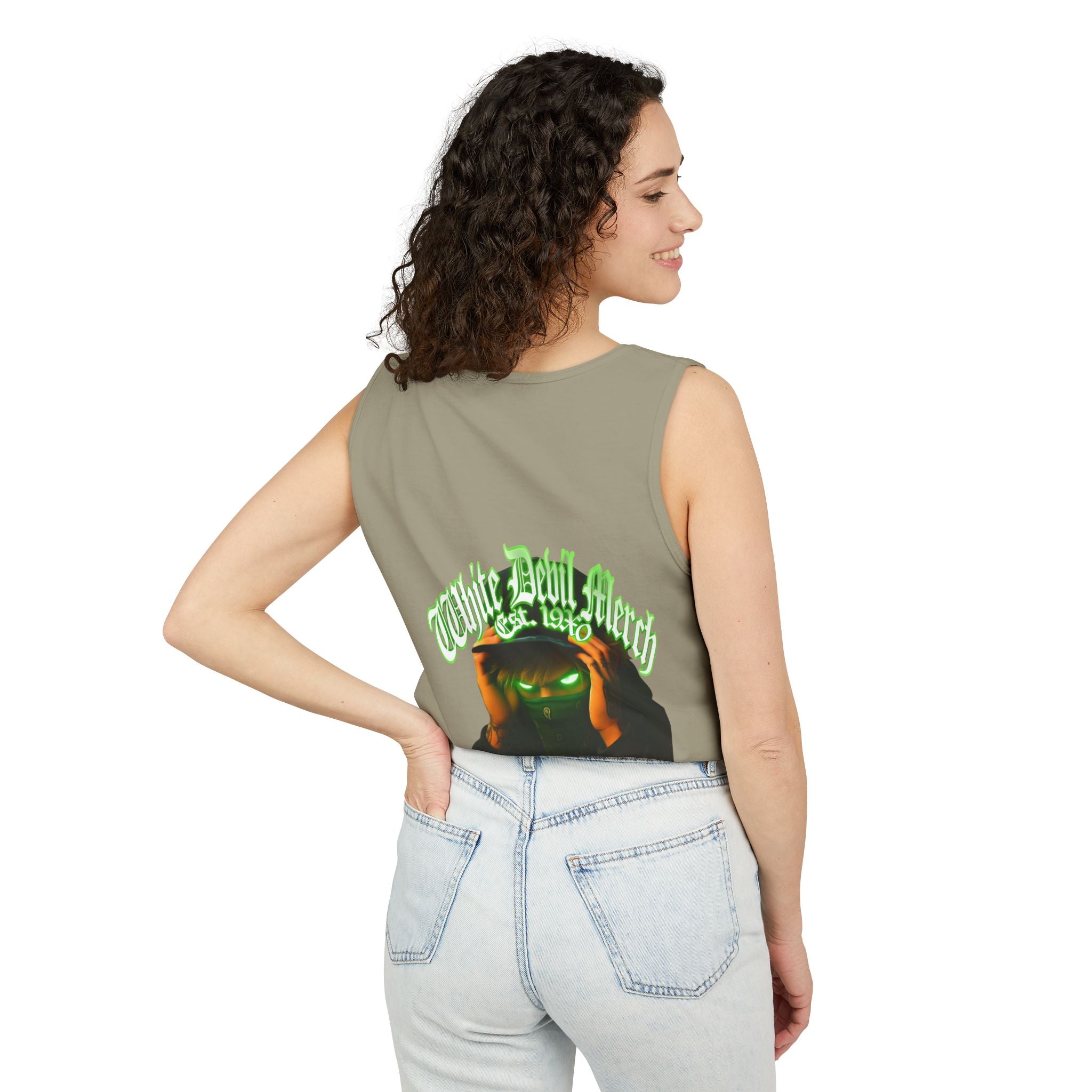Tank Top White Gorilla Wife Beater Tank Unisex Garment-Dyed Collection