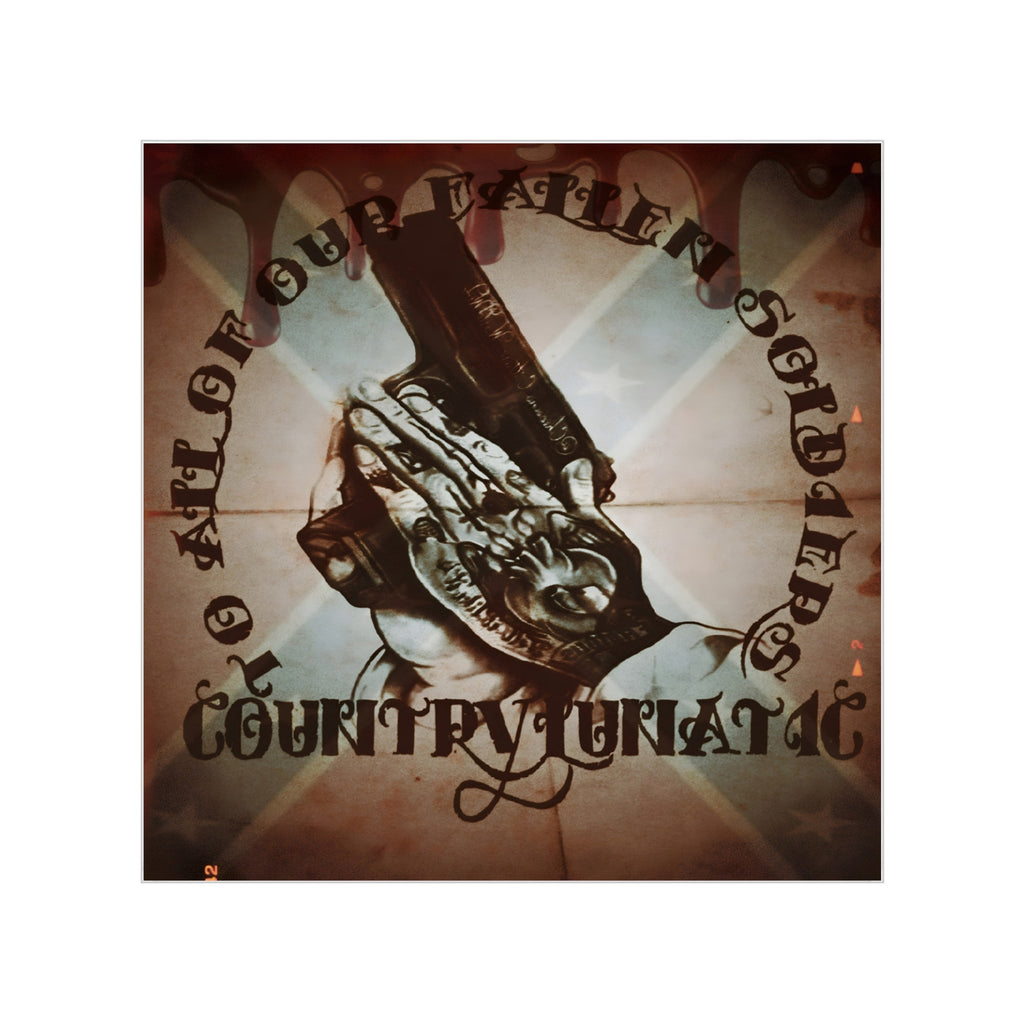Country Fanatic Transparent Outdoor Sticker - Ideal for Car, Gear, and Celebrations
