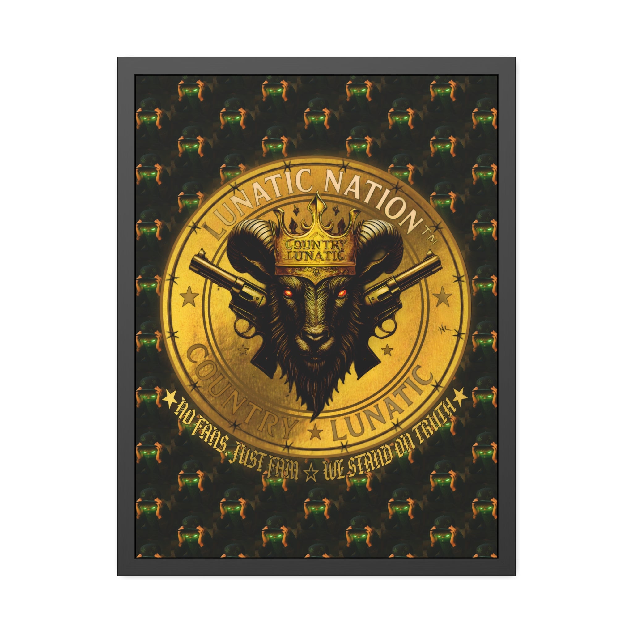Framed Poster - Lunatic Nation Logo Photo