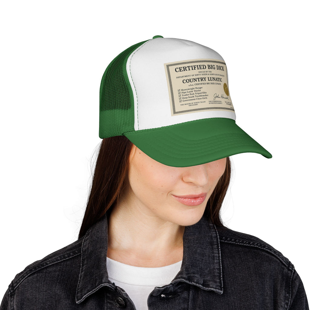 Trucker Cap - Certified Big Di*k - Country Lunatic Design