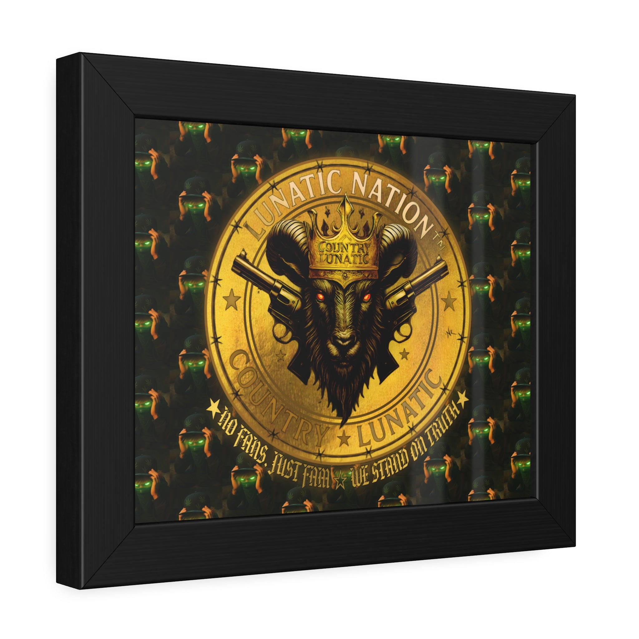 Framed Poster - Lunatic Nation Logo Photo