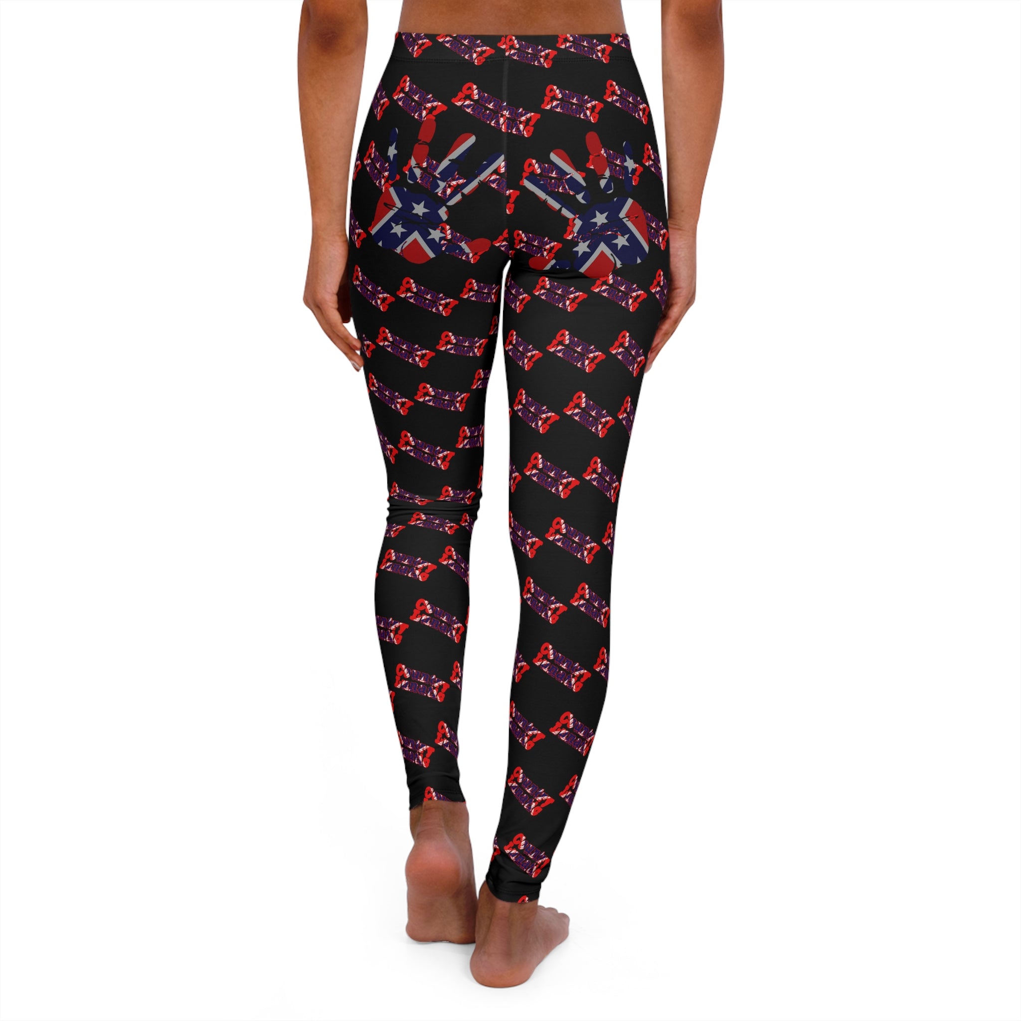 Leggings Lunatic Country Female Hand Print Design Women's Casual Spandex Leggings